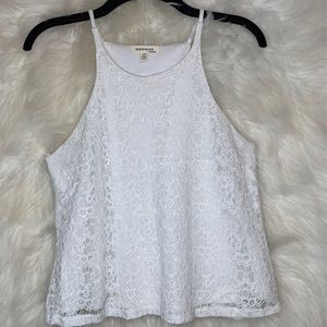 White Lace Tank Top